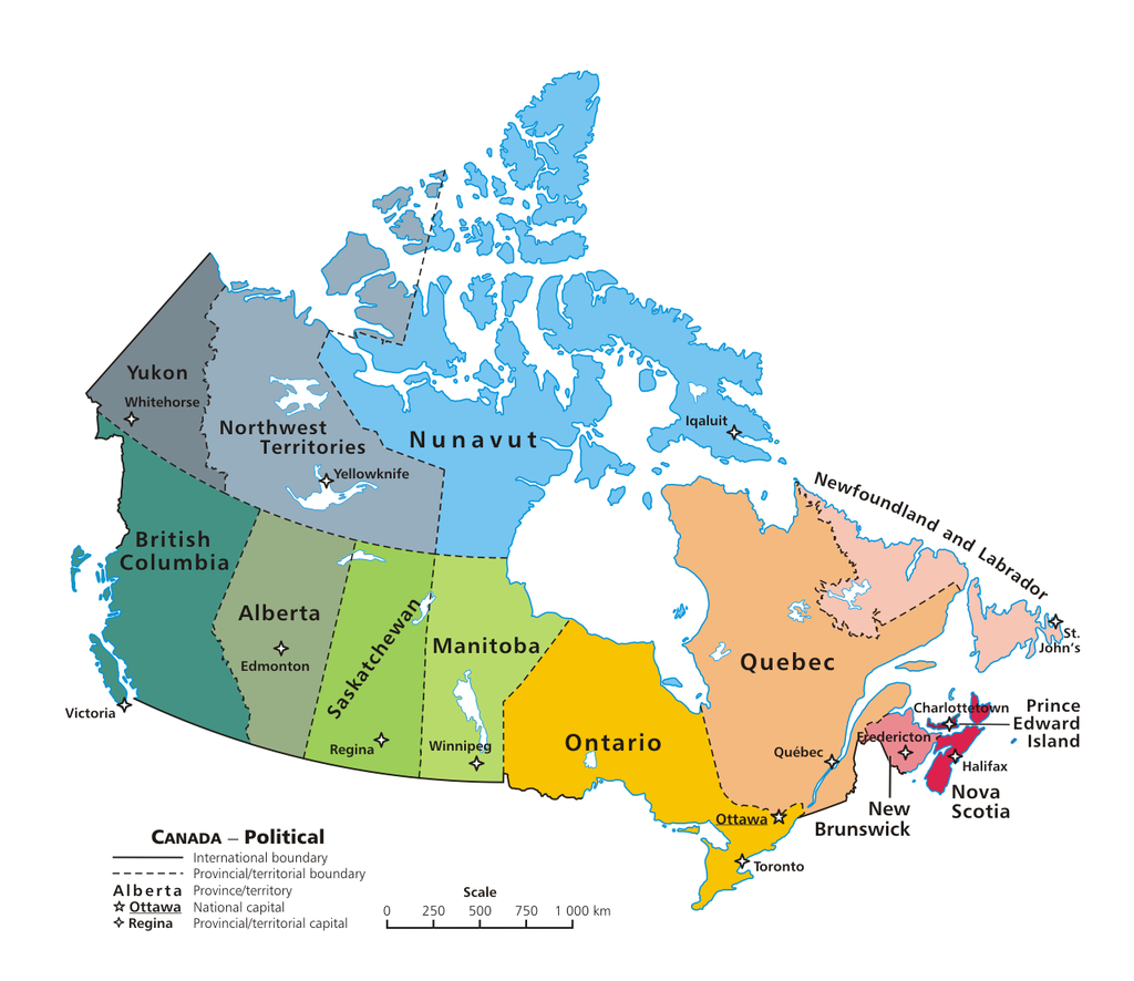 map of canada